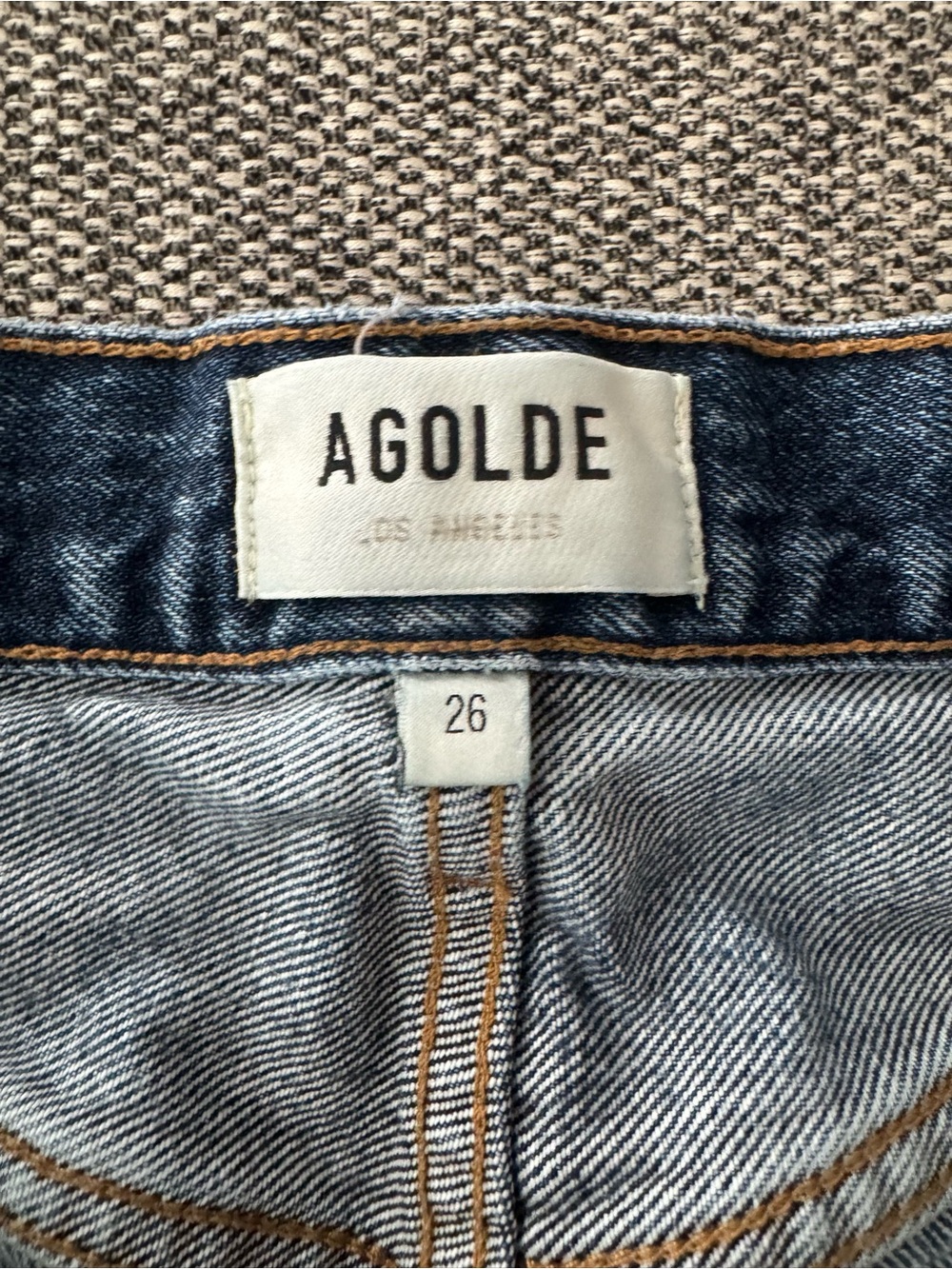 Agolde Light Blue High-Rise Denim Jeans
